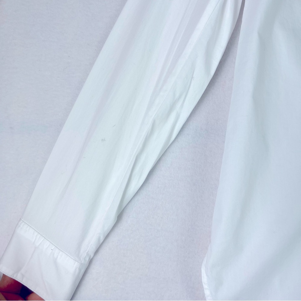 Gap maternity tailored optic white button  down shirt  size: extra small NWT - Picture 10 of 12
